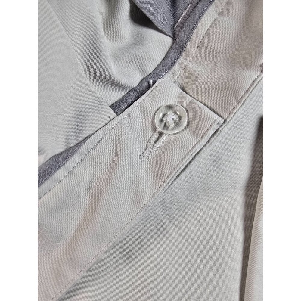 Adidas Performance Golf Pants Men's 38x30 Beige Flat Front Chino AE7006 Khaki - Picture 4 of 14